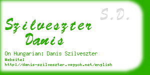 szilveszter danis business card